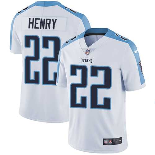 Nike Tennessee Titans #22 Derrick Henry White NFL Vapor Untouchable Limited Jersey,We sell and wholesale Nike Tennessee Titans #22 Derrick Henry White NFL Vapor Untouchable Limited Jersey on line form chian!
